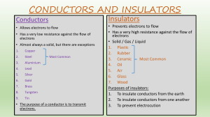 Conductors and Insulators: Physics Basics