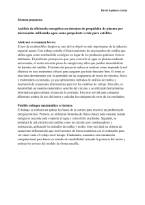 An&aacute;lisis de eficiencia energ&eacute;tica en propulsi&oacute;n de plasma