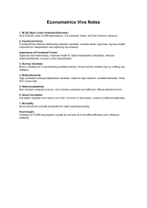 Econometrics Viva Notes: Key Concepts Summary