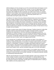 AI's Impact on Healthcare, Education, and Society