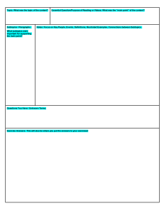 Note-Taking Template for Educational Use