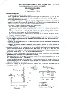 Examen Concreto Armado 1 - PUCP