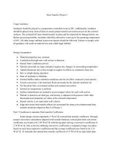 Heat Transfer Project 3: Incubator Design