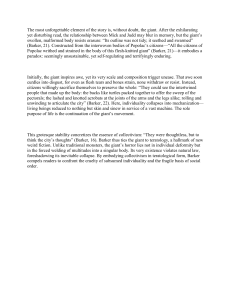Literary Analysis of the Giant in Barker's Work