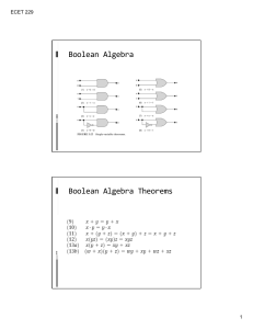 Boolean Algebra Theorems Textbook Page