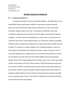 Abortion as Healthcare: Academic Analysis