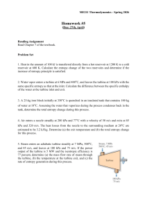 ME211 Thermodynamics Homework #5 Spring 2026