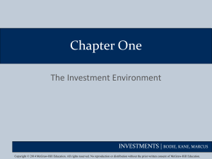 Chapter 1: The Investment Environment - Investments Textbook