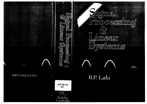 Signal Processing and Linear Systems Textbook