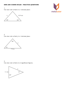 SINE-AND-COSINE-RULES