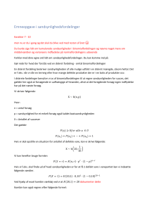 Elevopgave: Sandsynlighedsfordelinger
