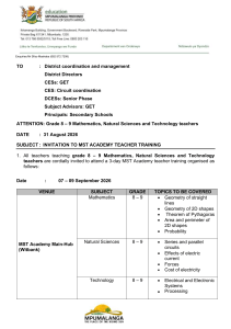 MST Academy Teacher Training Invitation