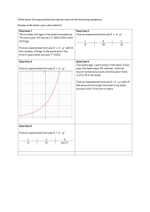 Exponential Functions Worksheet: Formulas & Calculations