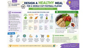 Design a Healthy Meal for a World Cup Player Worksheet