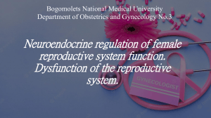 Neuroendocrine Regulation of Female Reproductive System