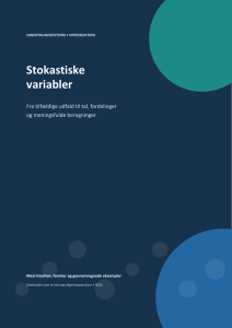 Stokastiske variable: Introduktion til sandsynlighedsteori
