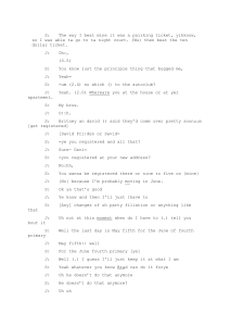Conversation Transcript: Linguistic Analysis Sample