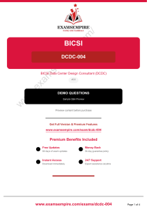Pytania Demo BICSI DCDC-004