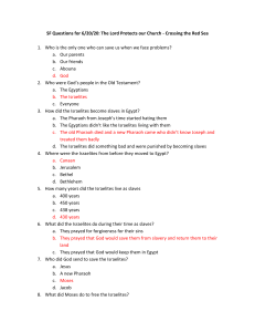 Bible Quiz: Crossing the Red Sea