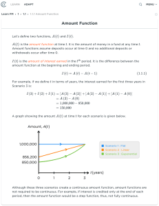 Amount Function in Financial Mathematics: Definitions & Examples