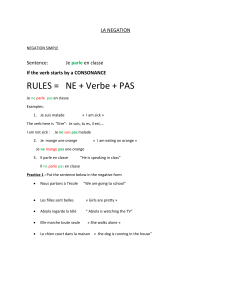 French Negation Simple: Rules and Practice