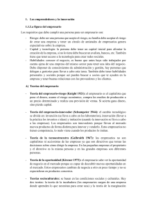 Emprendedores e Innovaci&oacute;n: Teor&iacute;as y Habilidades Emprendedoras