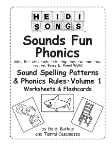 Sounds Fun Phonics Volume 1 Worksheets & Flashcards