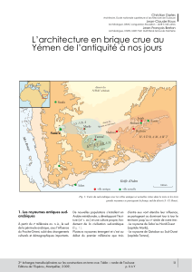 Architecture en brique crue au Y&eacute;men : de l'antiquit&eacute; &agrave; nos jours