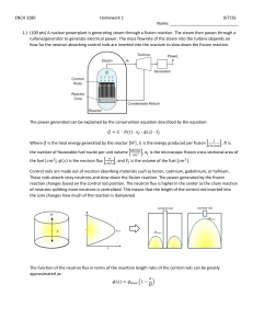 Nuclear Power Plant Control Homework Assignment