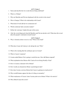 Julius Caesar Study Guide Questions