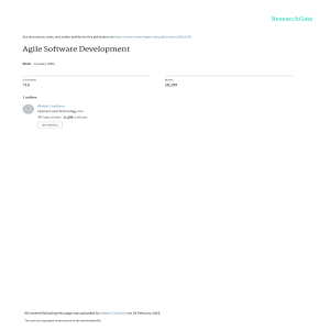 Agile Software Development Book by Alistair Cockburn