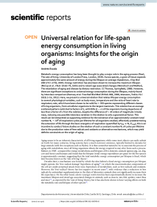 Universal Lifespan Energy Consumption Relation in Organisms: Aging Insights