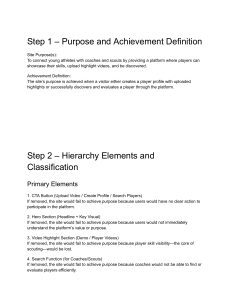 Website Purpose & Hierarchy Guide