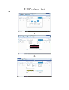 HOMER Pro Assignment Report: Renewable Energy System Analysis