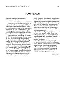 Book Review: Fuels and Combustion by Samir Sarkar