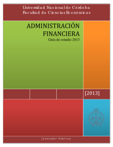 Gu&iacute;a de estudio de Administraci&oacute;n Financiera 2013 - UN C&oacute;rdoba
