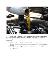 What is a Fluid? Engine Oil Example