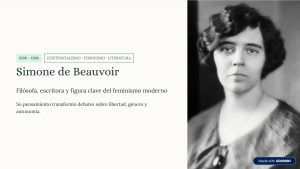 Simone de Beauvoir: Existencialismo, Feminismo y Literatura