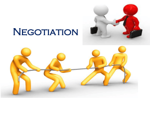 Negotiation: Concepts, Strategies, and Conflict Resolution