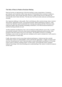 Role of Data in Modern Decision-Making