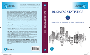 Business Statistics 4th Edition Global Textbook
