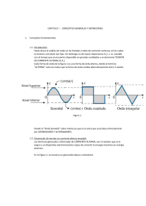 Cap&iacute;tulo 1: Conceptos Generales de Corriente Alterna