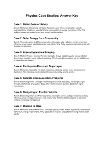 Physics Case Studies: Answer Key