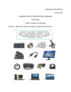 10th Grade E-Learning Basics Workbook