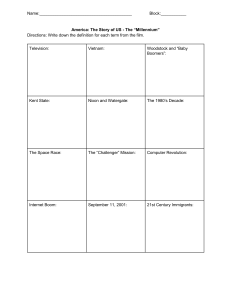 America: The Story of US - The 'Millennium' Worksheet