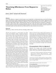 Theorizing Affordances: From Request to Refuse