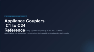 IEC 60320 Appliance Couplers C1-C24 Reference