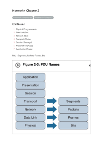 Network+ Chapter 2: OSI Model Study Guide