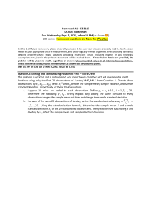 CE 311S Homework 1: Shifting & Standardizing VMT