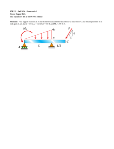 EM 319 Homework 1: Structural Analysis Problems
